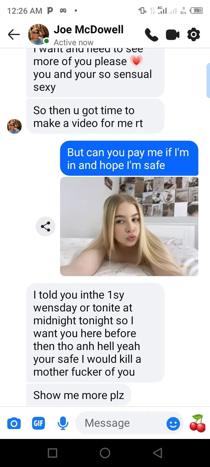 yeyaji21679 (18) female from US - sexting partner